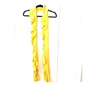 Yellow Ruffled Scarf